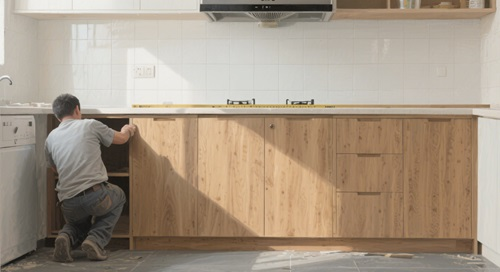 Install Base Cabinets Install Base Cabinets