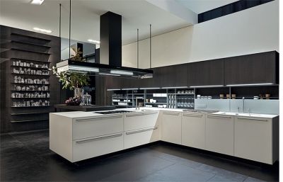 Modern Customized White Lacquer Kitchen Cabinets