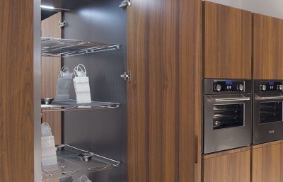 Wood Veneer Kitchen Cabinets