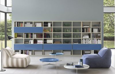 Lacquer Bookcase Cabinet