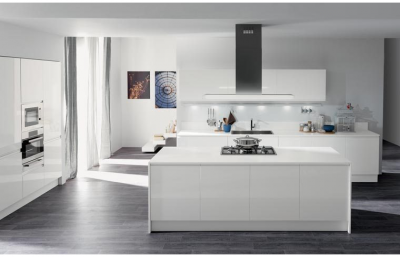 Austrial Cocina Muebles de hogar cocina blanco brillante de alta calidad  Gabinete de la isla con forma de L - China Armario de cocina armario de  cocina, laca