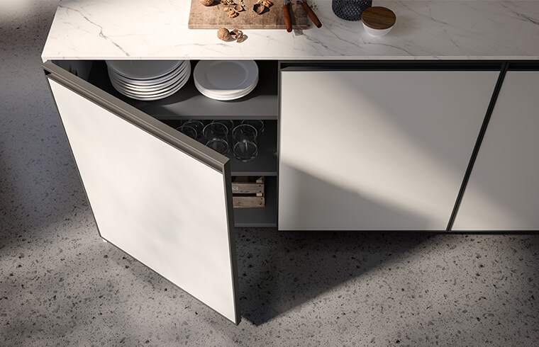 Contemporary Wooden Melamine Kitchen Cabinets