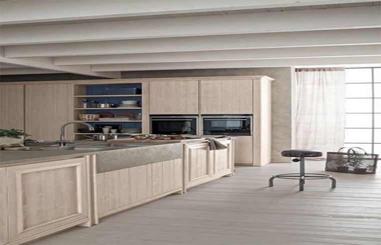 Modern Style Solid Wood Kitchen Cabinet