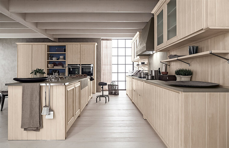 Modern Style Solid Wood Kitchen Cabinet