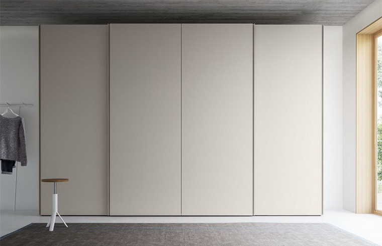 Modern Simple Style Melamine Sliding Door Wardrobe