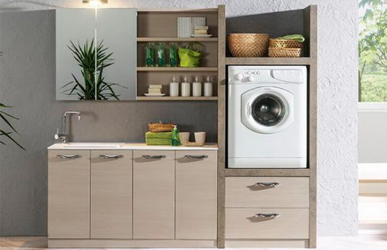 Melamine Laundry Cabinets Design Ideas