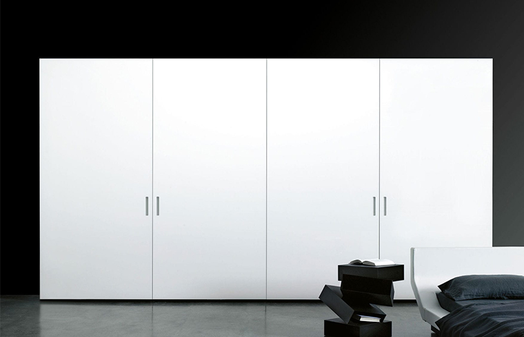 Contemporary Simple Luxury Design Melamine Sliding Door Wardrobe