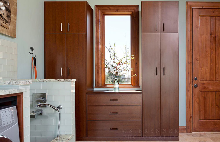 Classic Wood Grain Customized Bathroom Vanity Cabinet 