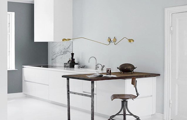 Sample Style PVC Kitchen With White Countertop