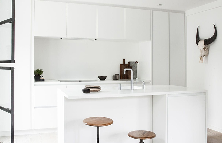 Sample Style PVC Kitchen With White Countertop