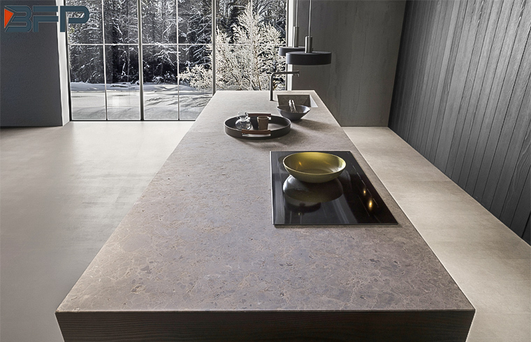 Modern Luxury Wooden Gray High Pressure Laminated Kitchen Cabinet
