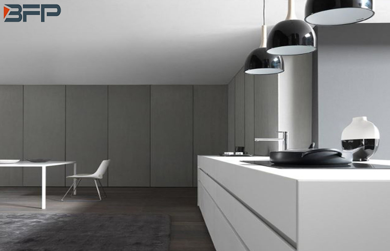 Modern Customized White Matt Finish Lacquer Wooden Kitchen Cabinets