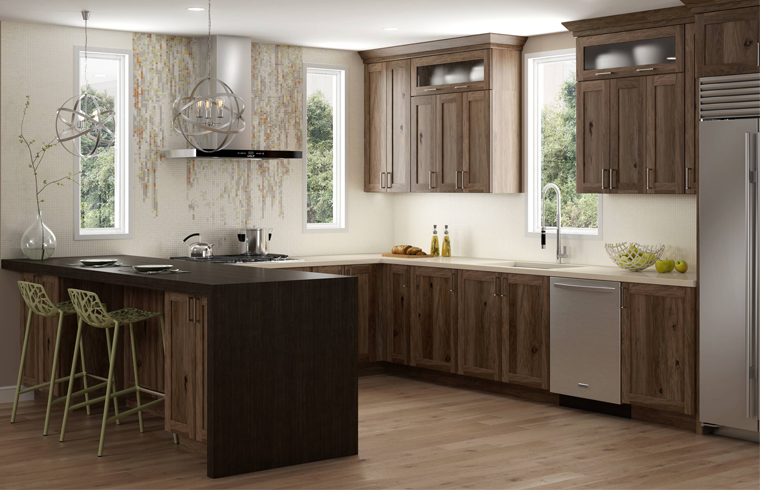 Towards Nature With A Rustic Hickory Kitchen